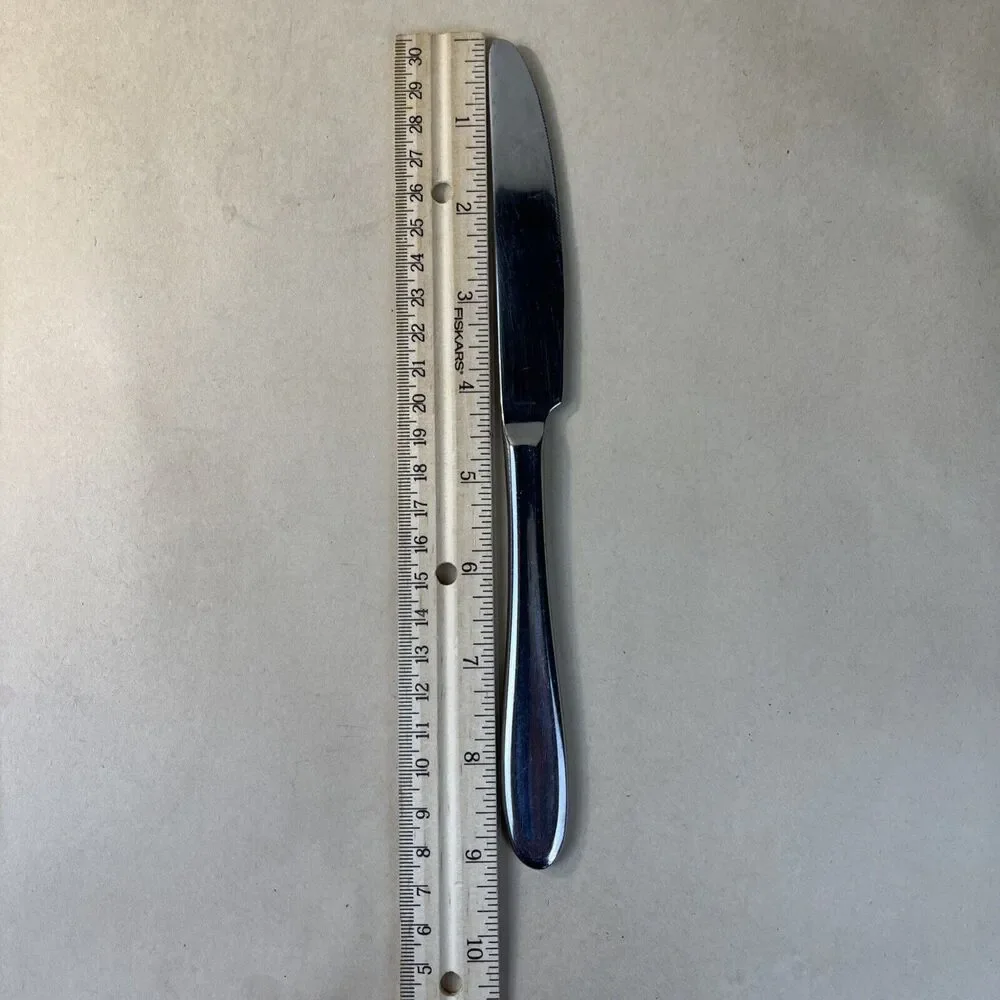 Lauffer by Towle Dinner Knife 9 1/8” 18/8‎ Stainless Flatware Indonesia Set Of 8